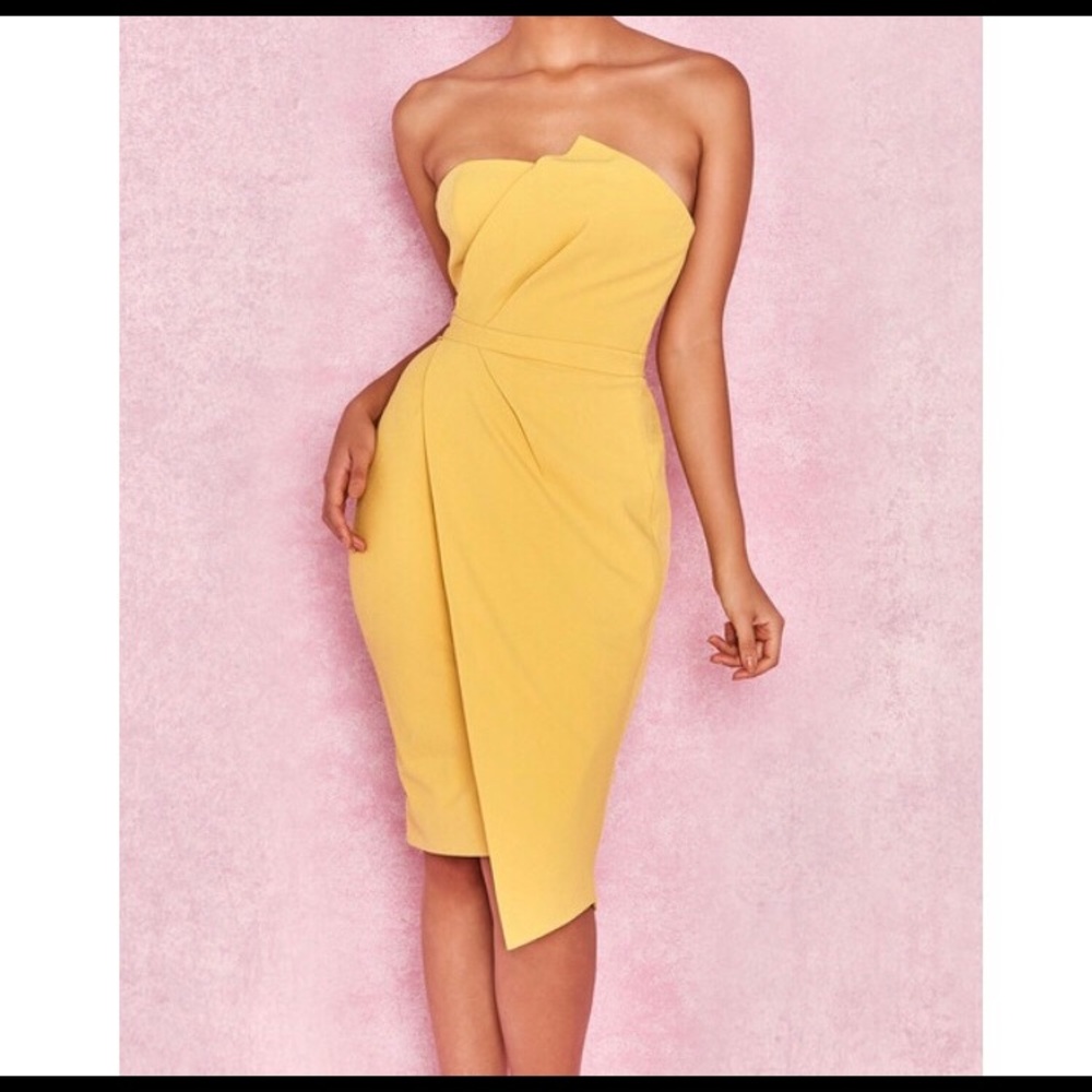 Beautiful Yellow Customized Dress